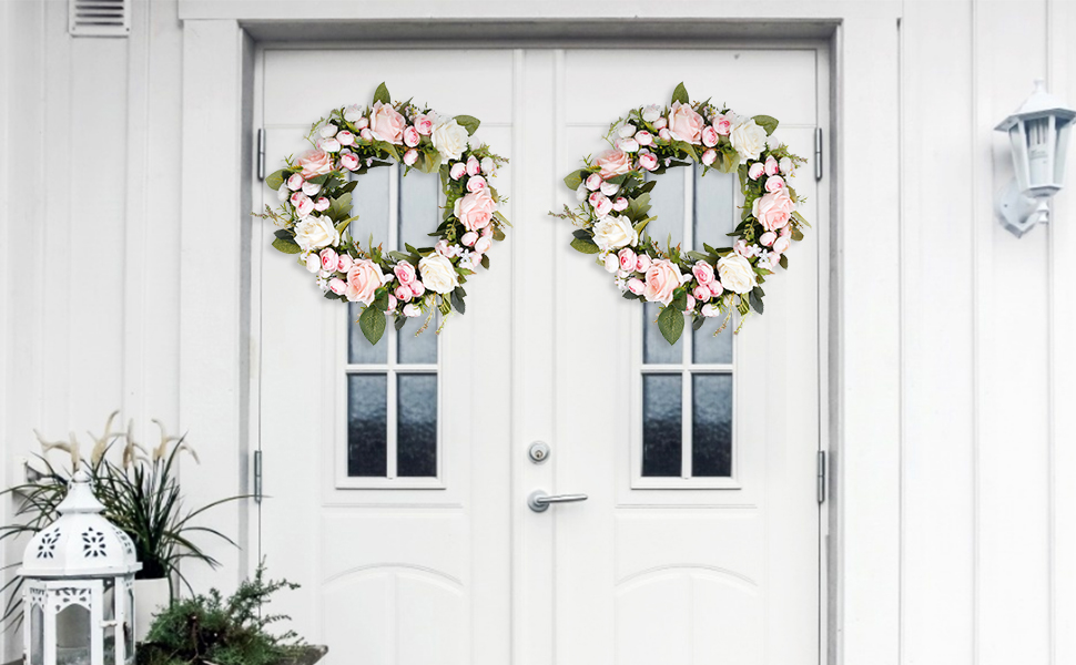 How to Design a Pink Flower Wreath for Your Front Door