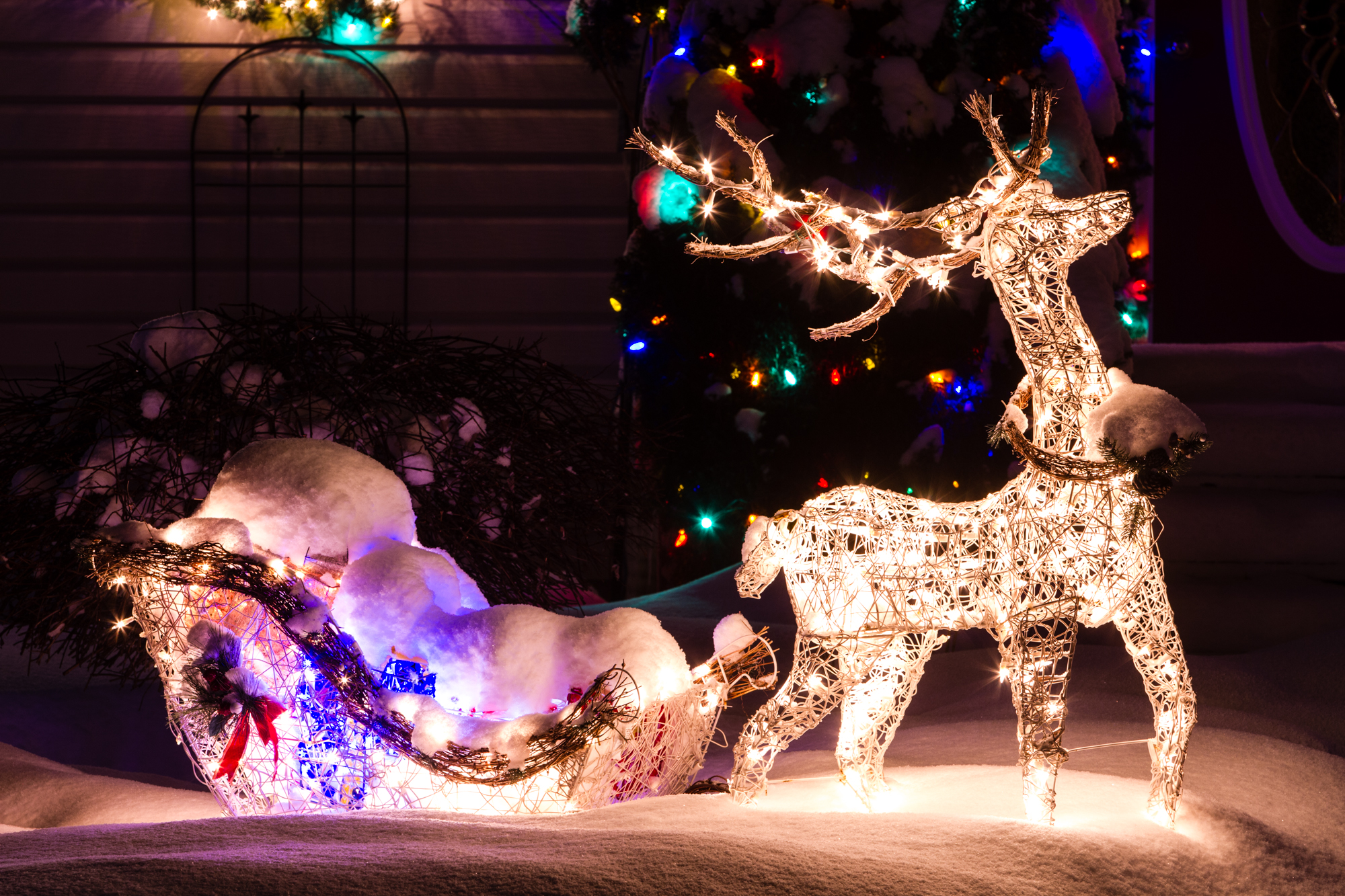 15 Creative Ways to Hang Outdoor Christmas Lights插图2