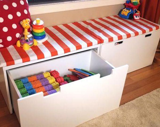 10 Storage Bench Ideas for Kids’ Rooms插图3