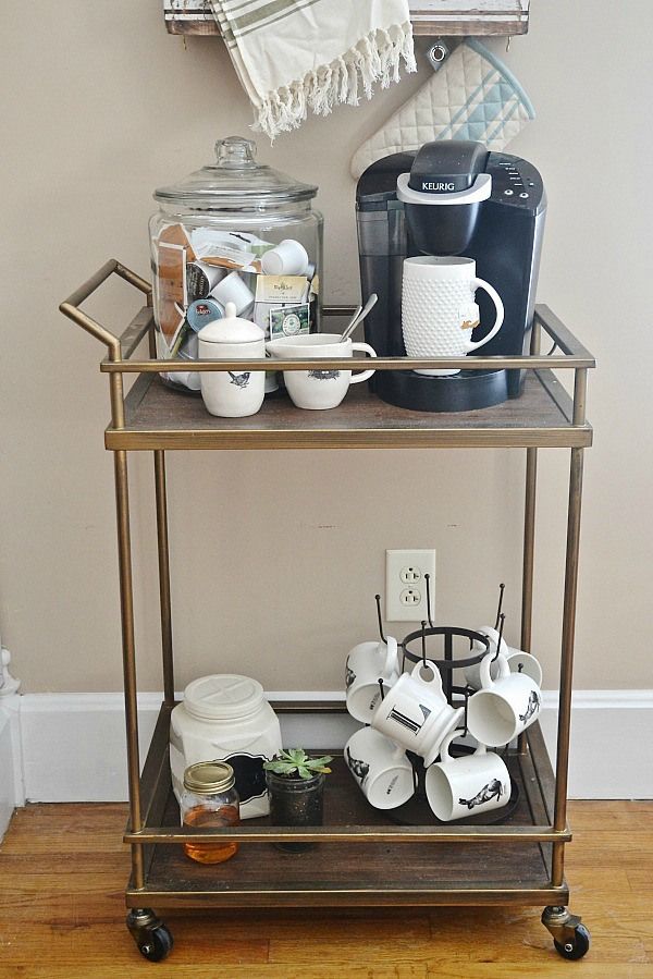 coffee cart for kitchen