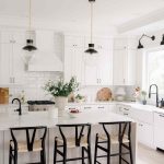 White Kitchen with Black Hardware Styling Tips