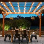 How to Hang String Lights on a Pergola