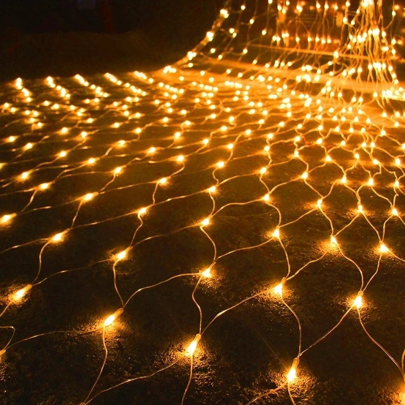 hang string lights from ceiling