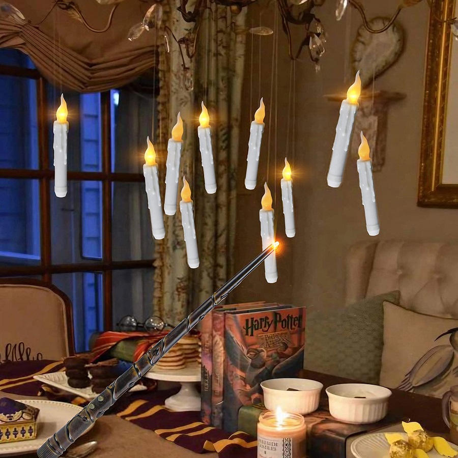 hanging candles from ceiling