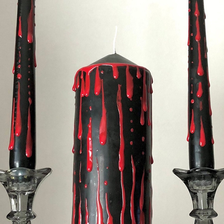 black and red candles meaning