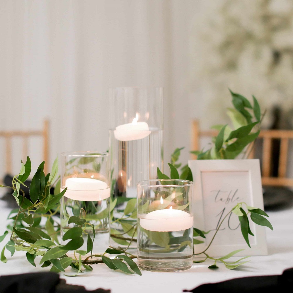 floating candles centerpieces