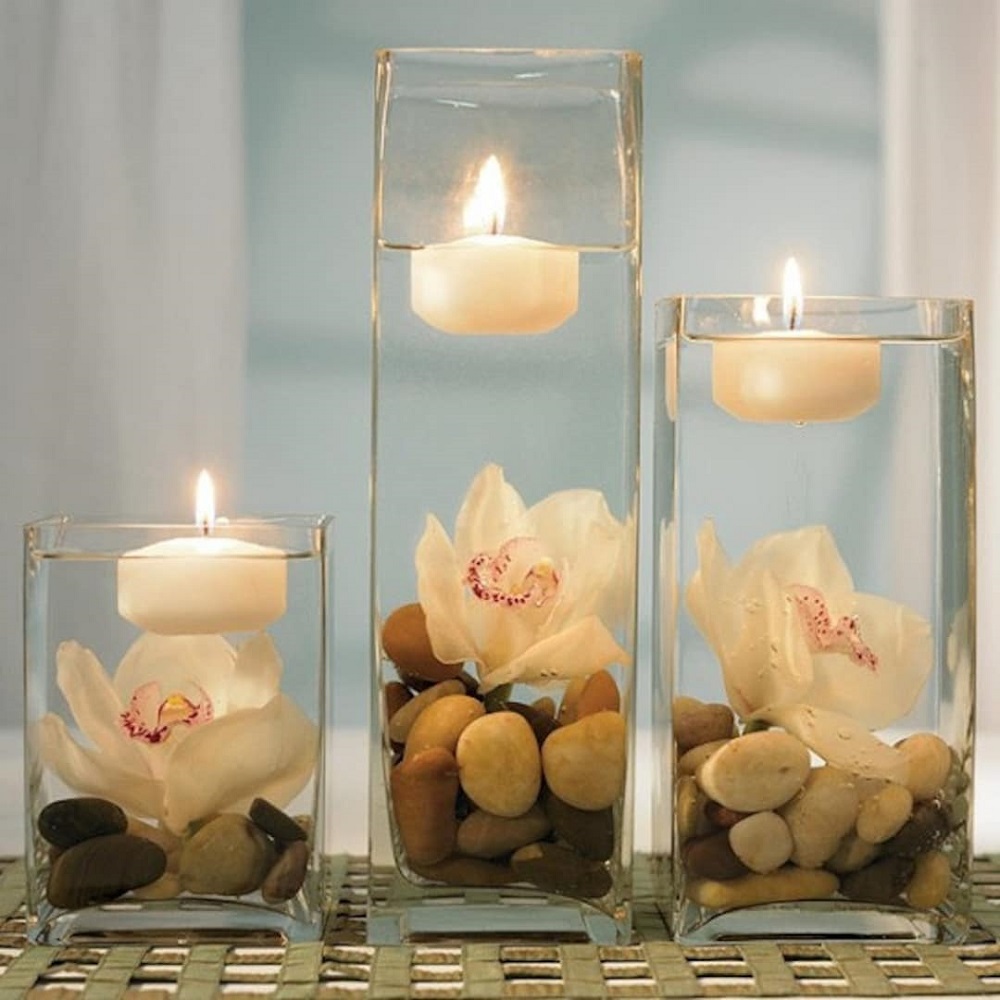 floating candles centerpieces